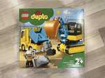 Zestaw klocków Lego duplo koparka i wywrotka  10931