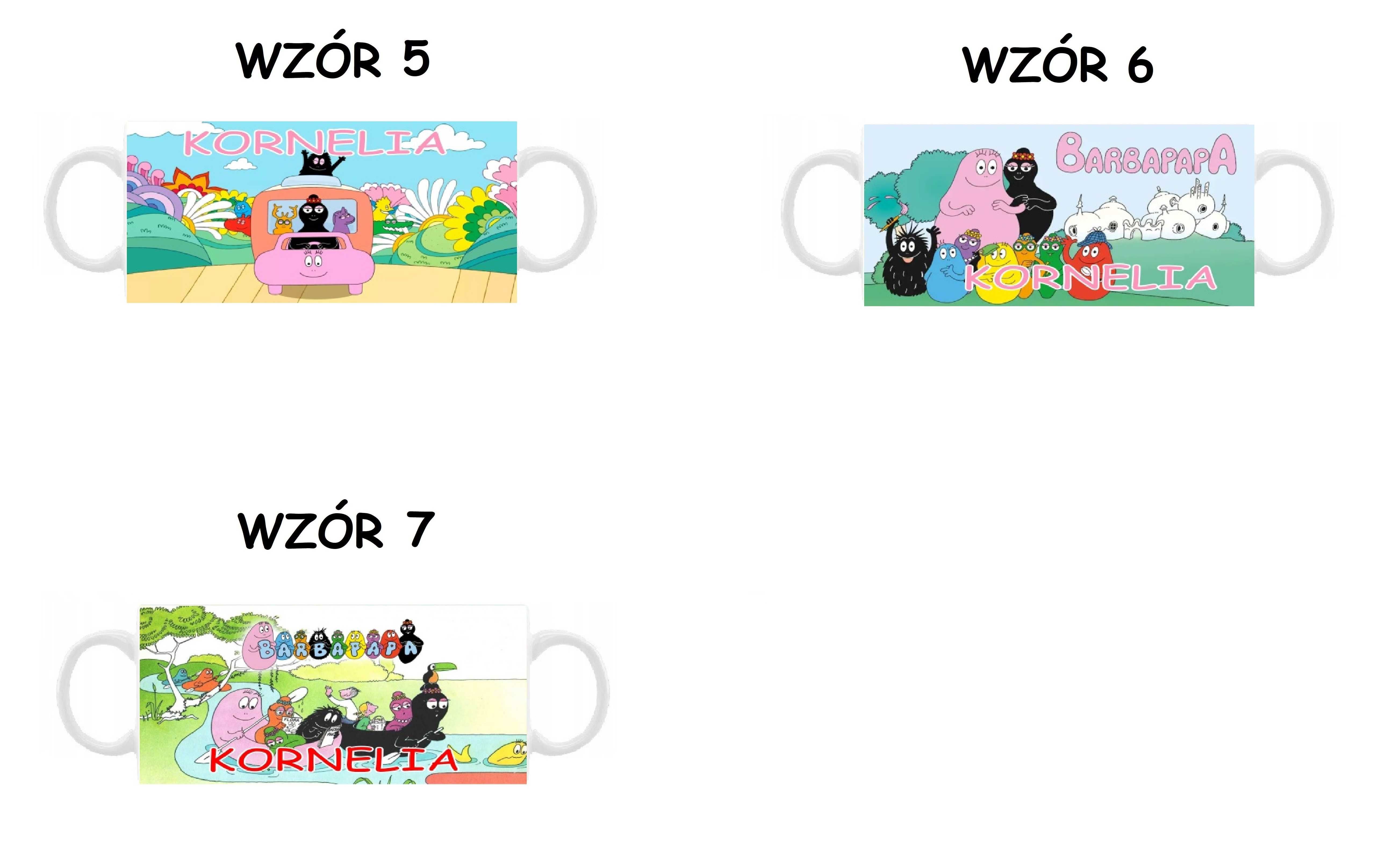 Kubek Barbapapa, różne wzory plus imię