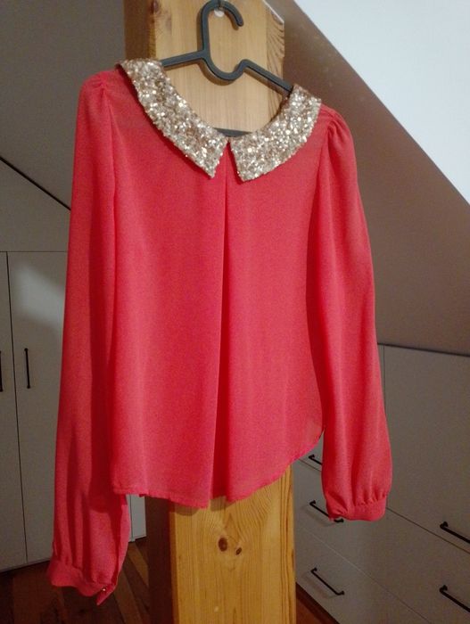 Bluzka S złoto łosoś