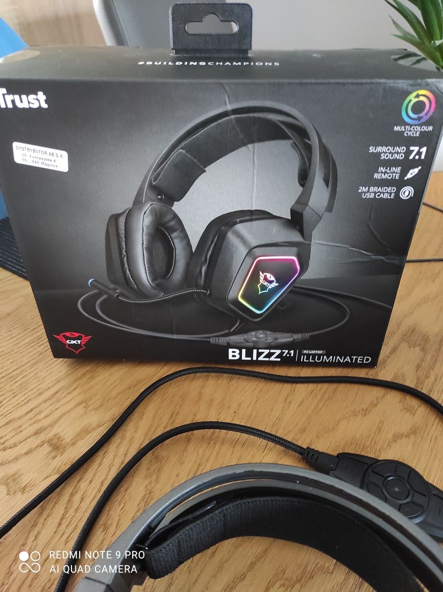 Słuchawki Trust GXT450 Blizz 7.1 RGB