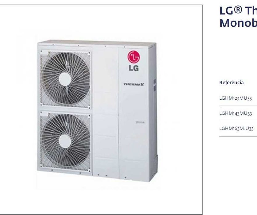 BOMBA DE CALOR  THERMA V HM163T - Monobloco/ Trifasica   R 32