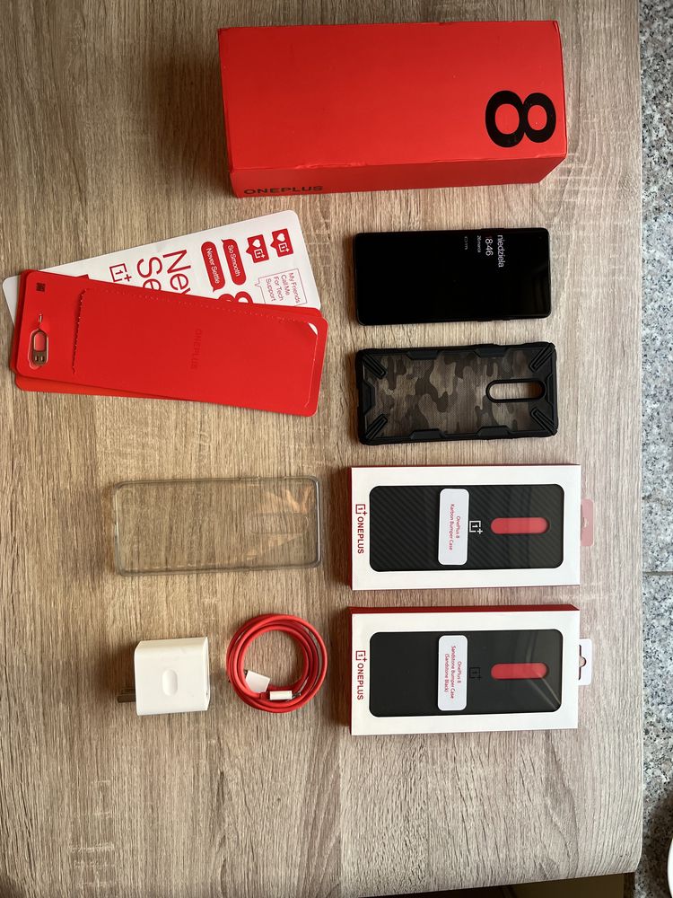 Telefon Oneplus 8 Black 8/128Gb Bogaty zestaw