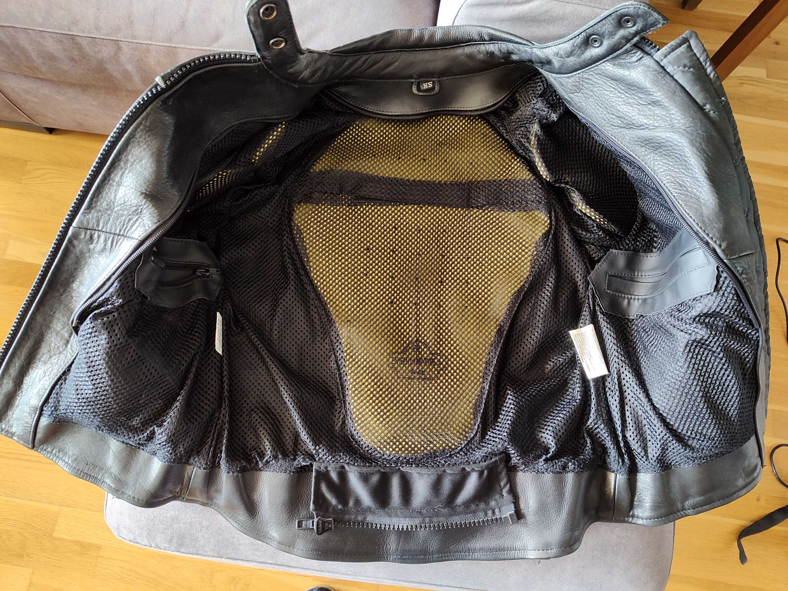 Damska skórzana kurtka motocyklowa XS