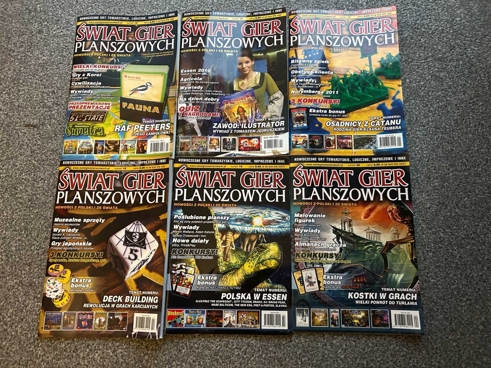 29 magazynów planszówkowych: Świat Gier Planszowych, Spielbox Agricola