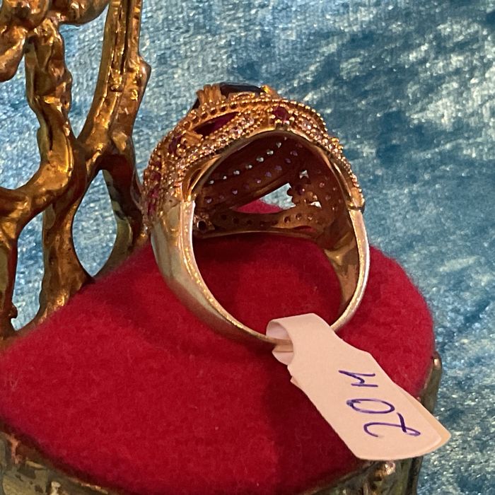 Anel prata 925 banho ouro t,20 m