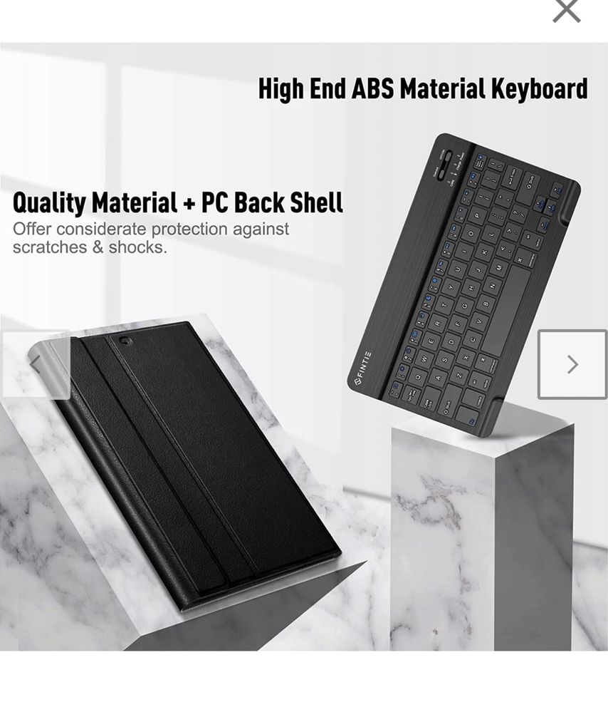 Nowa bezprzewodowa cienka klawiatura plus etui Microsoft Surface Finti