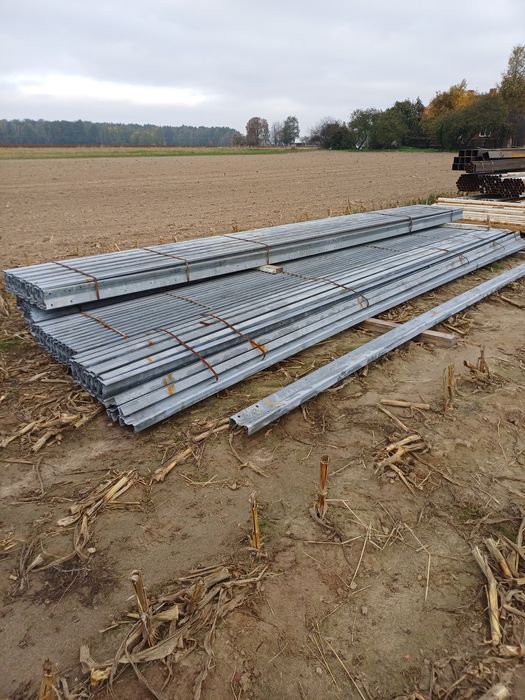 Kształtownik ocynkowany łata sigma 140x50x3mm odcinki 6.4m  hala wiata