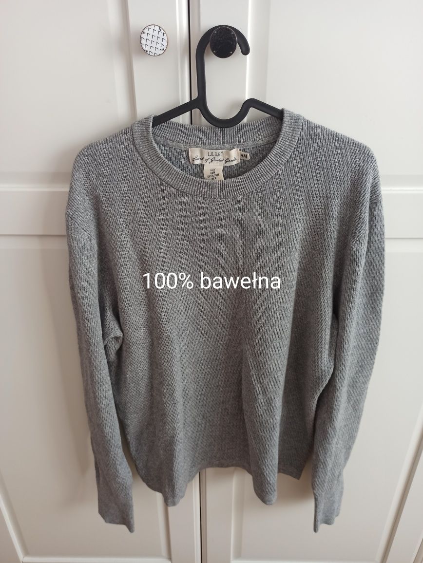 Bawełna 100% męski sweter H&M rozmiar M