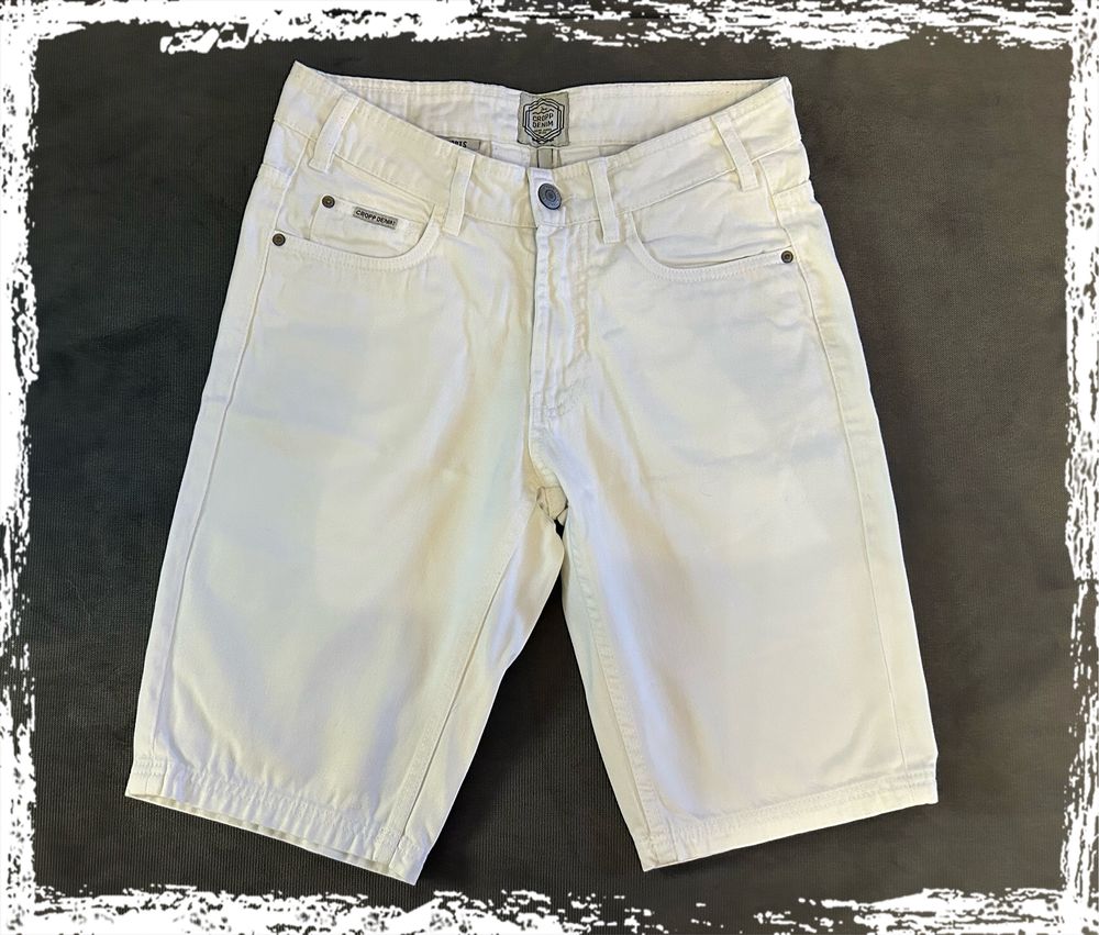 Cropp Denim - szorty biały jeans r.28