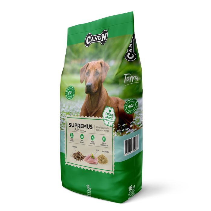 Canun Terra z kurczakiem 18 kg karma dla psów dorosłych -  odkażające