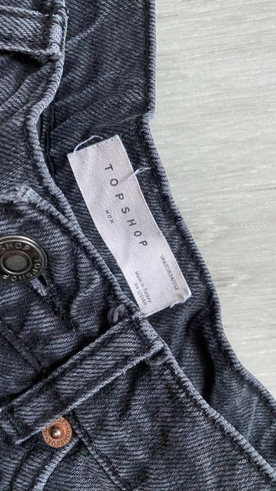 Spodenki TOPSHOP 34 jeansowe szorty damskie bawełna czarne
