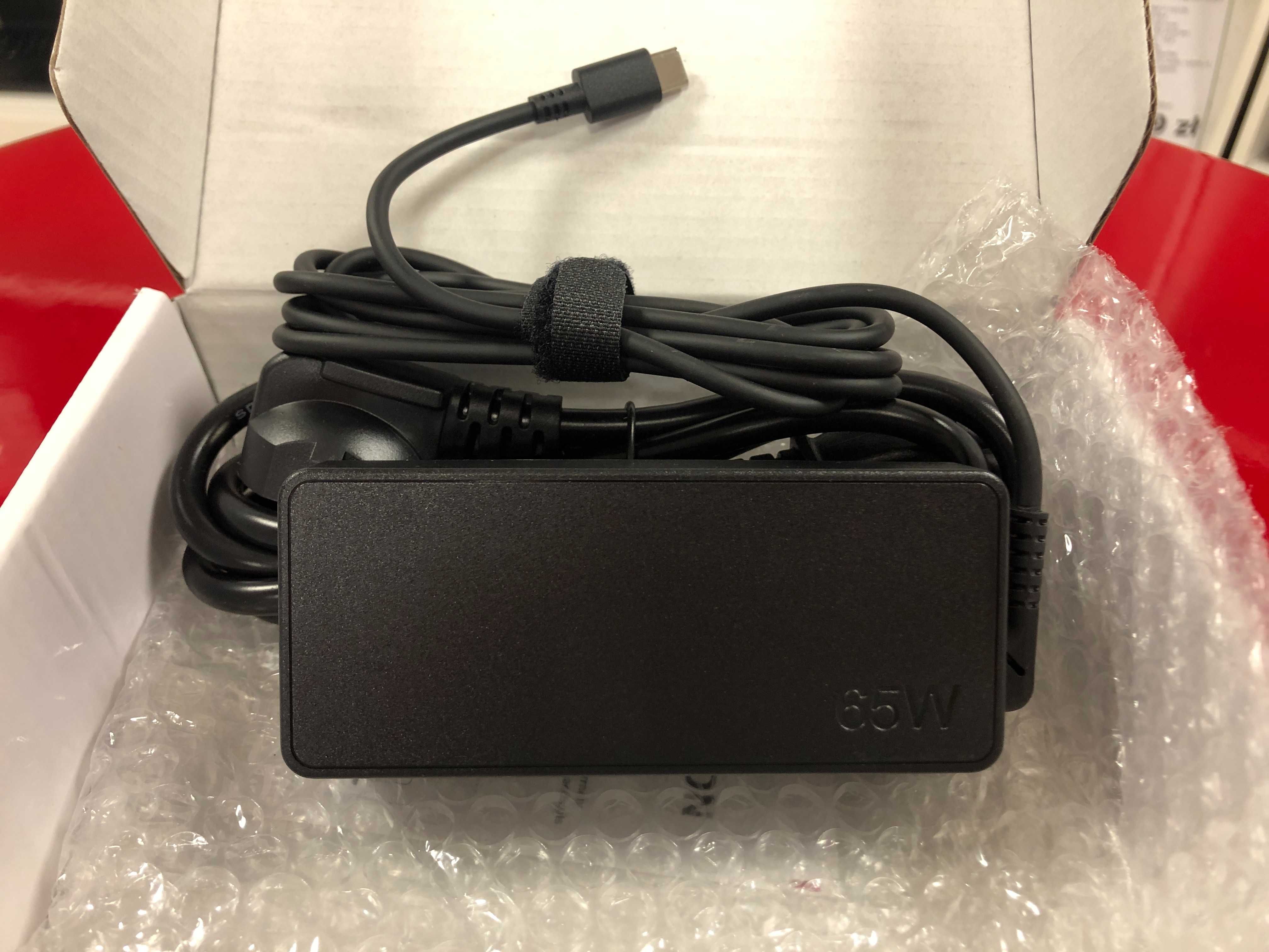 Nowy Zasilacz Ładowarka do Laptopa Tabletu 65W USB-C FV23%