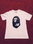 Футболка BAPE x New Balance, біла,
