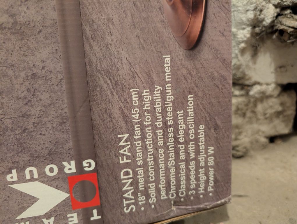 Wentylator pionowy Kalorik w kolorze brązu