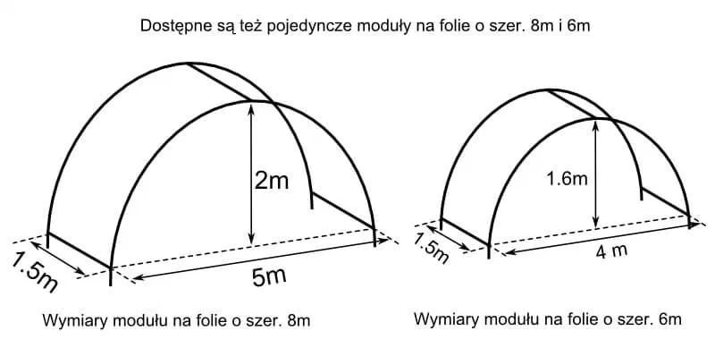 Tunel Foliowy Ogrodniczy Tunele Foliowe Ogrodnicze 5m x 30m