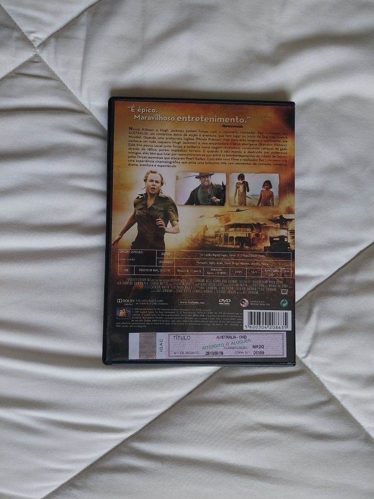 DVD "Austrália" de Baz Luhrmann