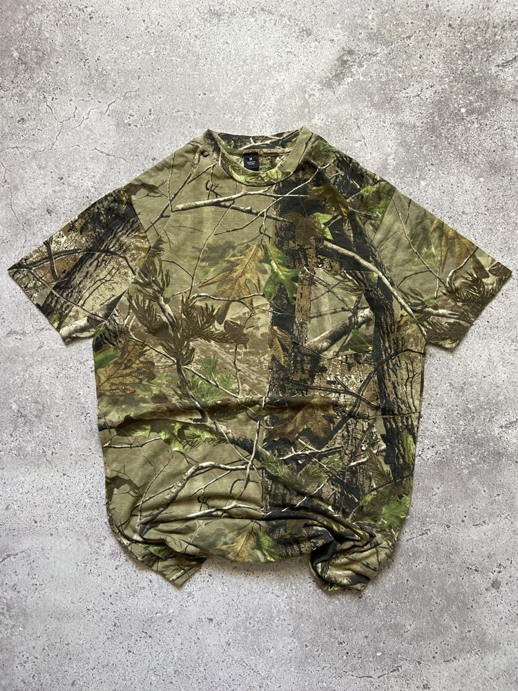 Чоловіча футбоока RealTree SK8 оверсайз камуфляж в