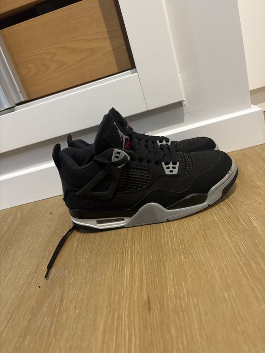 Jordan 4 black canvas
