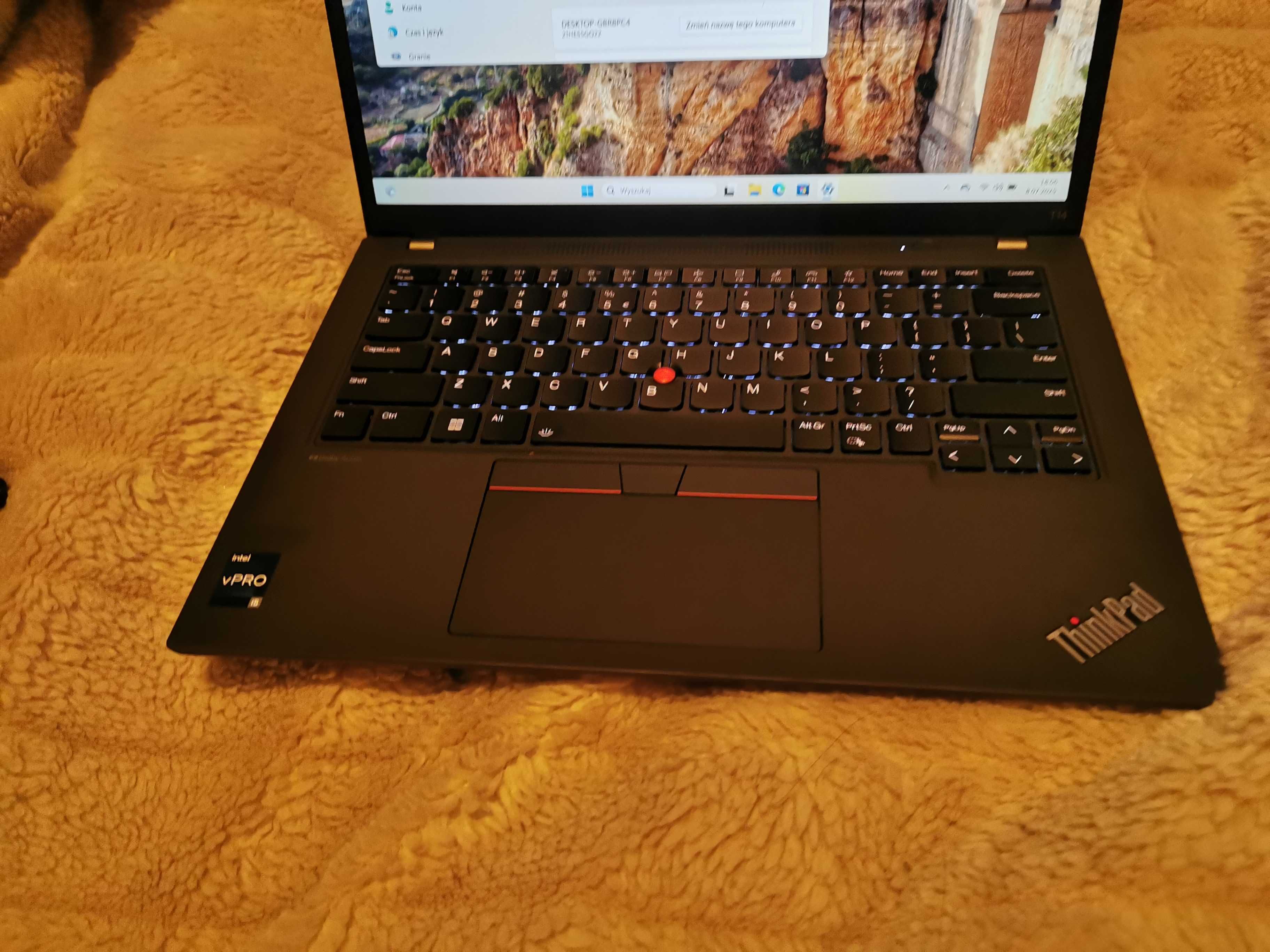 Lenovo ThinkPad T14 Gen4 Core i5 13 gen FHD|Idealny|Win11|Gwarancja