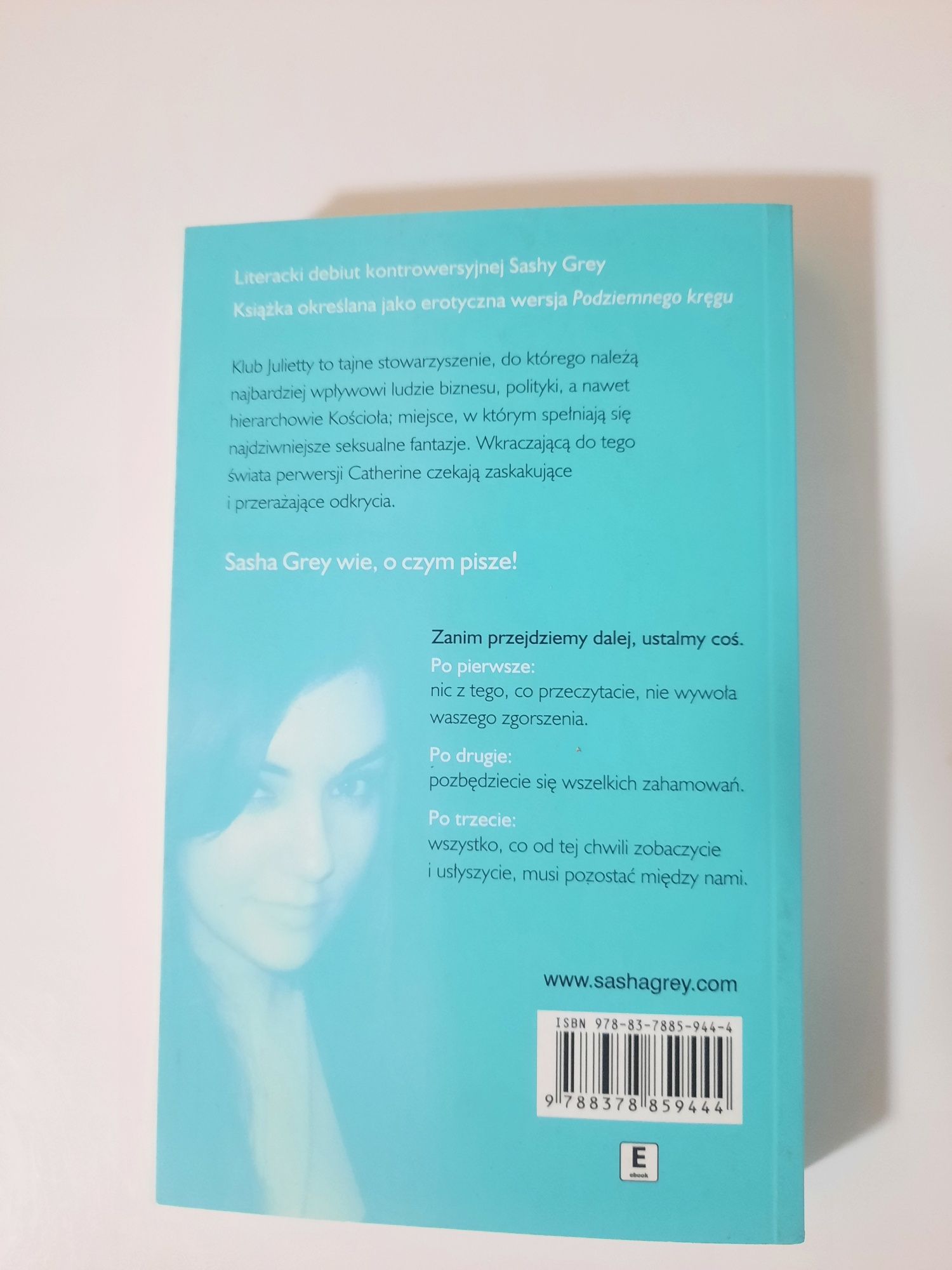 Książka Sasha Grey Klub Julietty