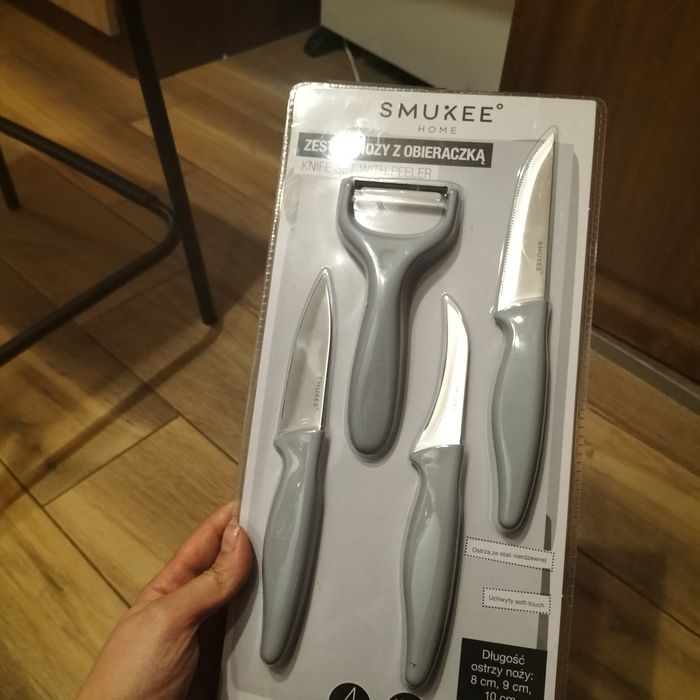 Zestaw noży smukee nowe