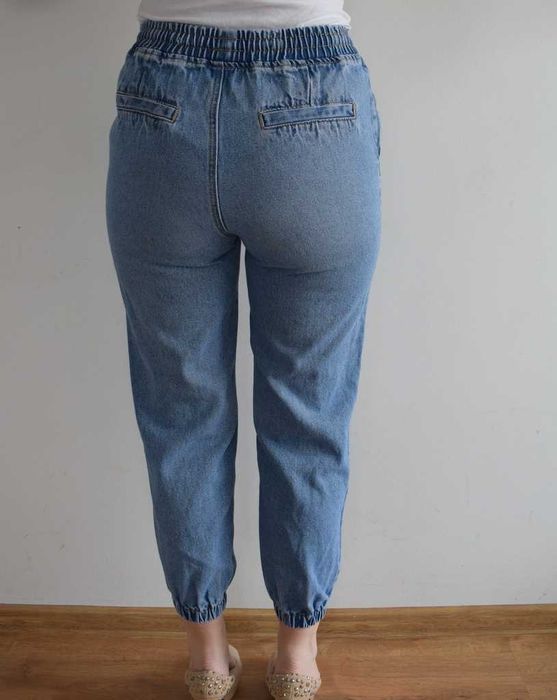 Shein 36 s spodnie jeansy wysoki stan z dziurami