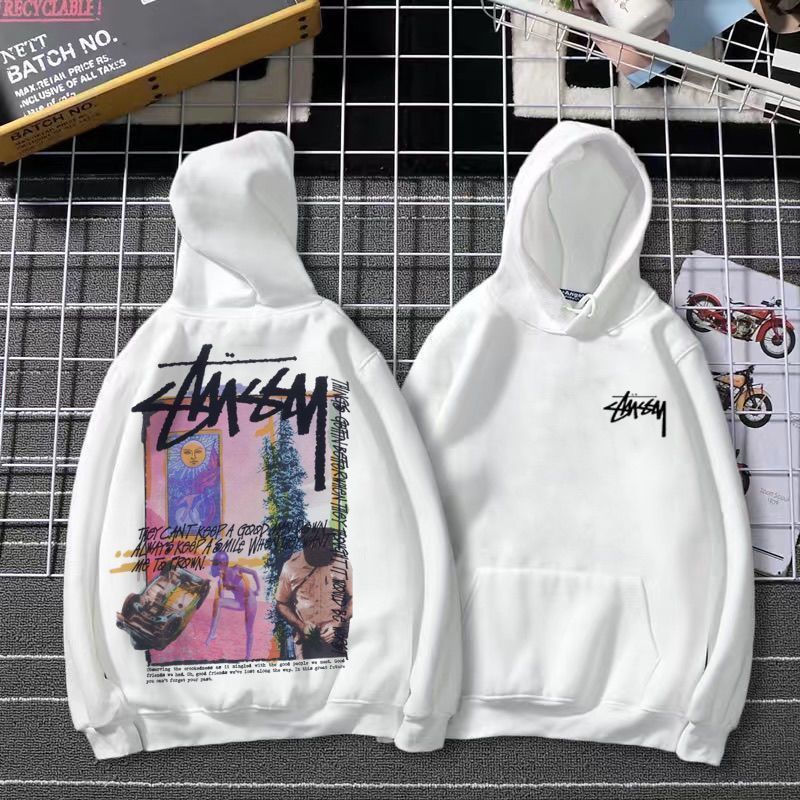 Худі stussy біла брендова