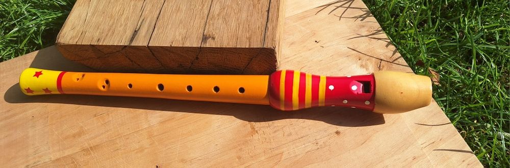 FLET DREWNIANY zabawka dla dziecka 33 cm żyrafy