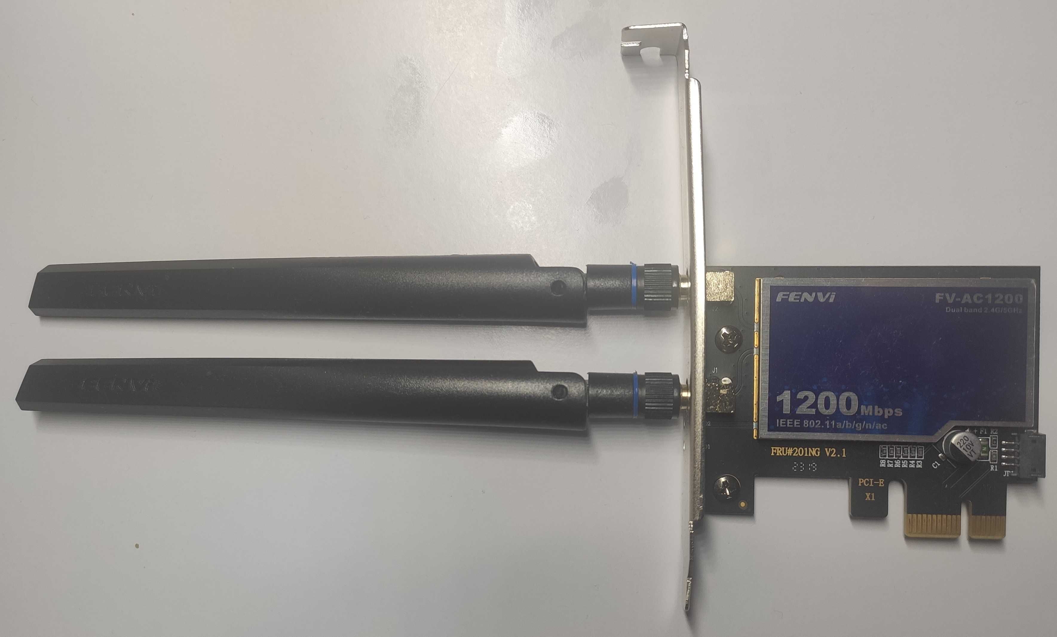 WiFi+Bluetooth адаптер Fenvi FV-AC1200, мережева карта PCI-E