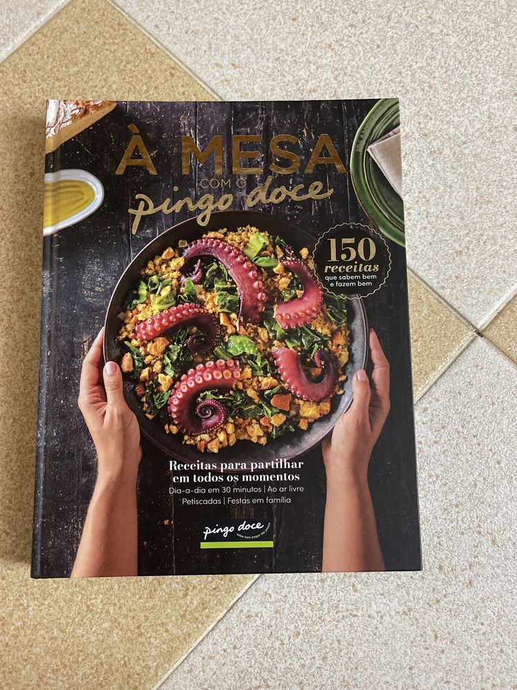 Livro com 150 receitas - a mesa com o pingo doce