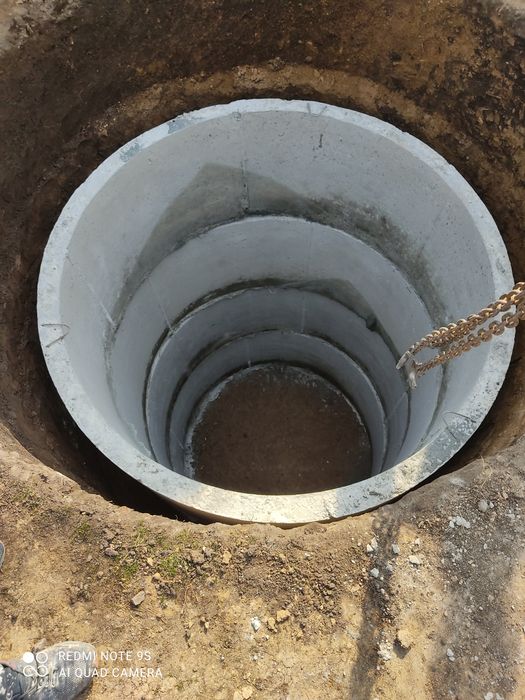 Копка слевных ям, чистка колодцев.