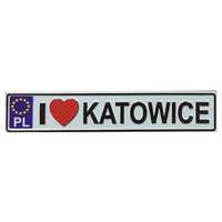 Magnes na lodówkę tablica rejestracyjna Katowice
