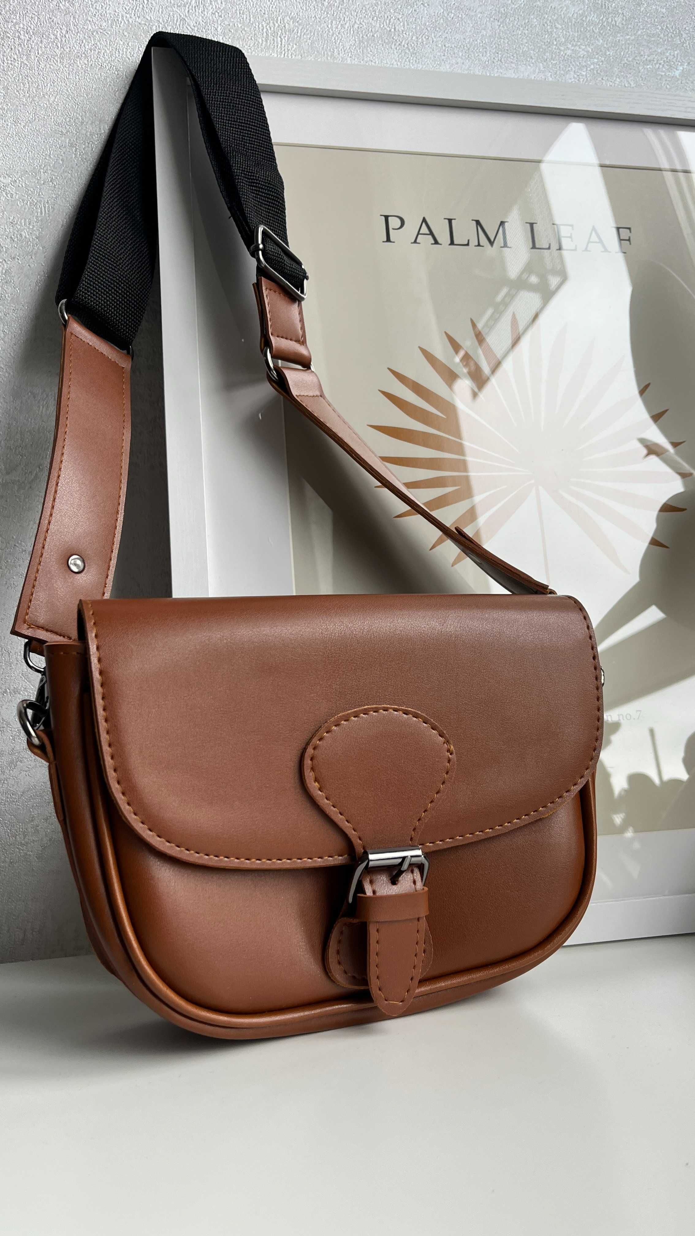 Жіноча сумка крос-боді нова з регулюючим ремінцем еко-шкіра