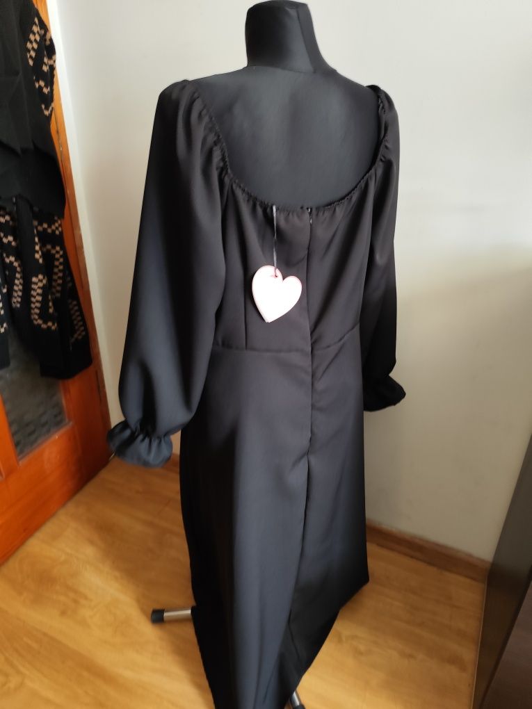 Świetna czarna sukienka wesele, chrzciny