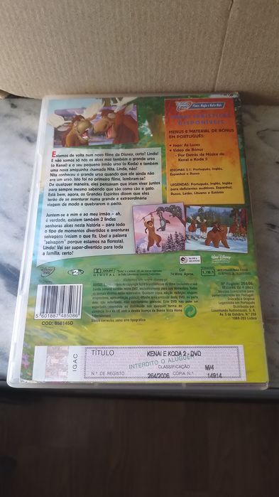 DVD Kenai e Koda 2