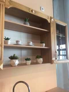 Zestaw mebli kuchennych,fronty lite drewno.