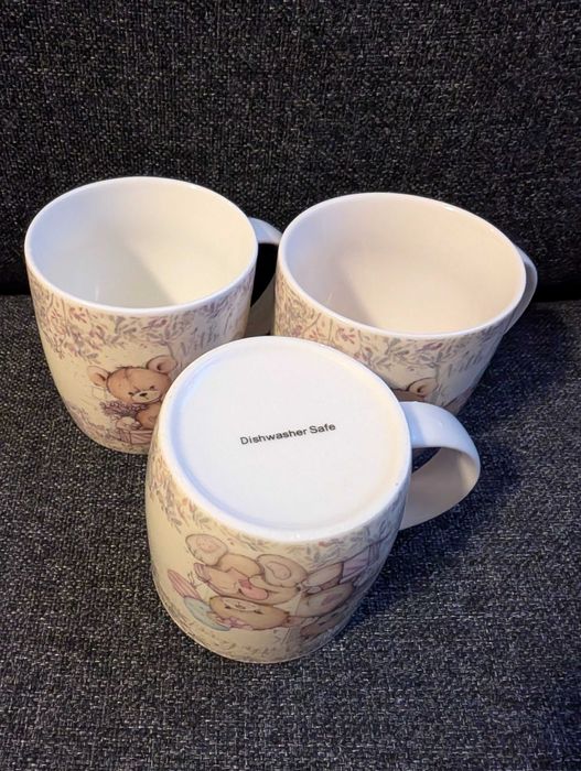 3 szt. kubki z motywem misiów 250 ml