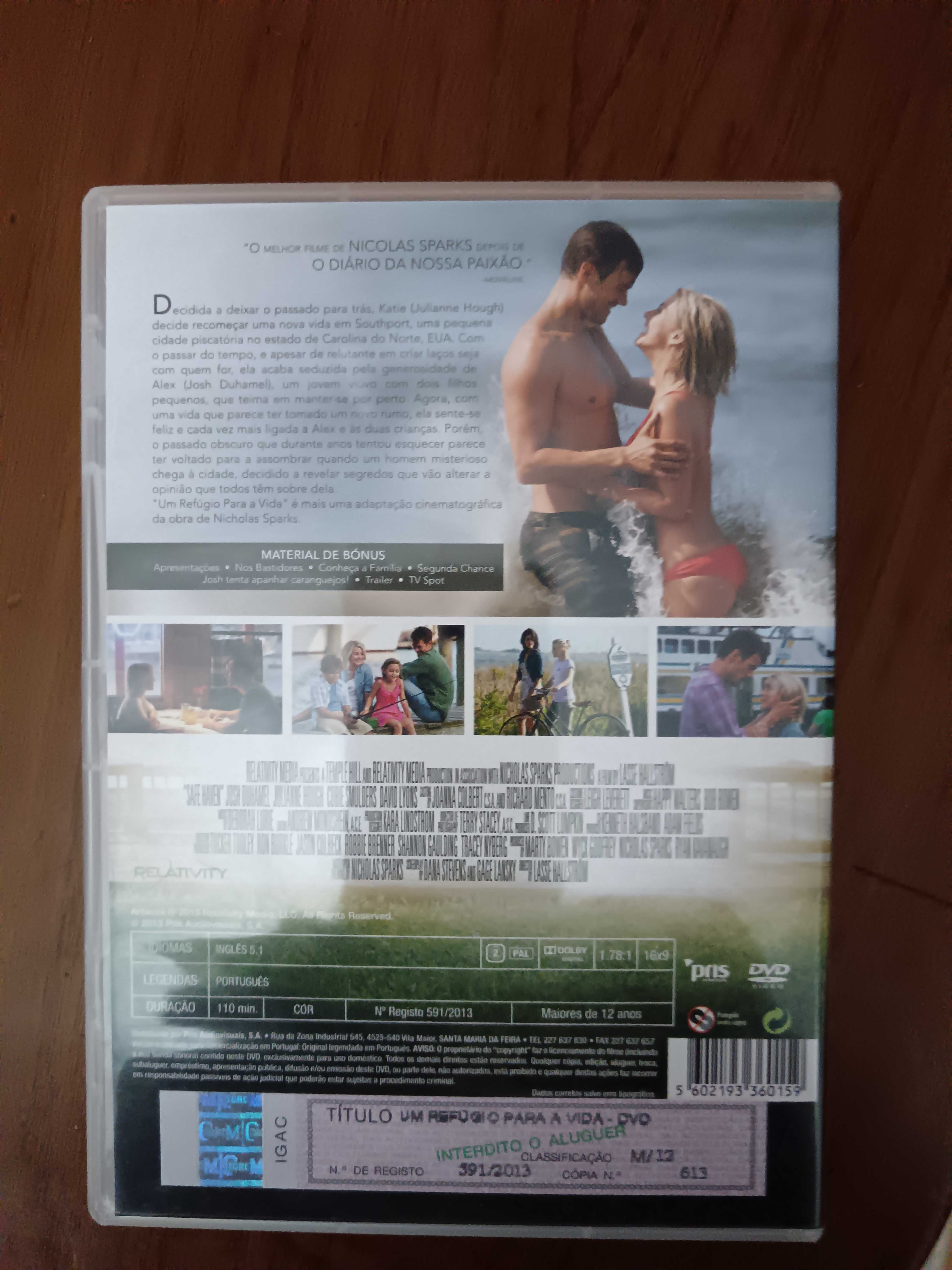 filme dvd original - um refugio para a vida