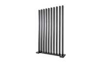 Nowoczesna Palisada pionowa - przęsło słupkowe / poziome ALUMINIUM