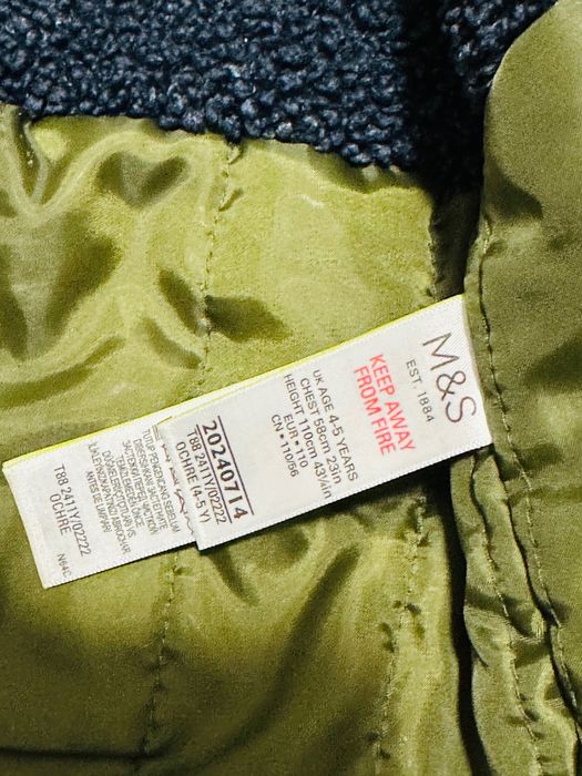 Тепла демісезонна куртка для хлопчика Marks&Spencer 4-5 років