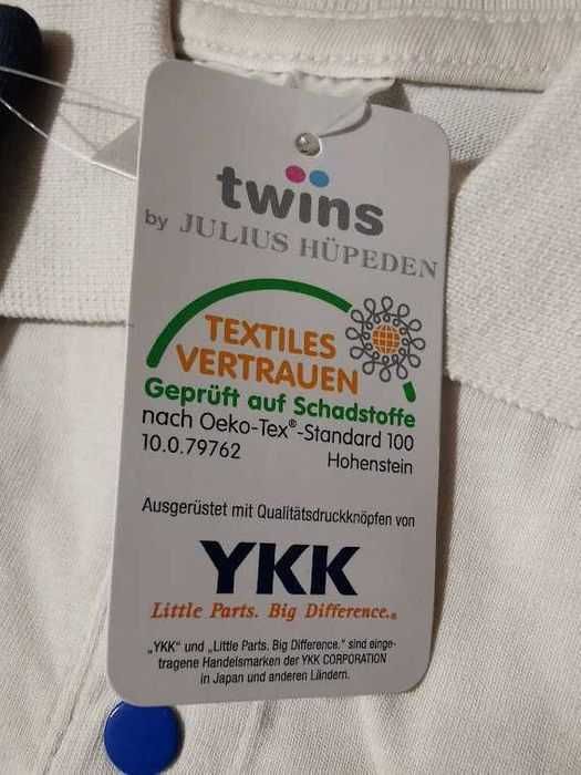 Koszulka polo dla chłopca Twins Baby Oeko-tex 2szt rozmiar 50