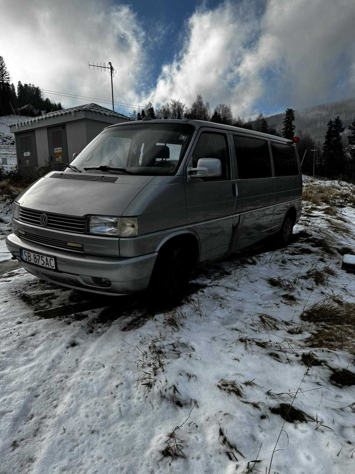 Volkswagen t4 caravelle long 2.4 1997 kamper izolacja hak fotel kap.
