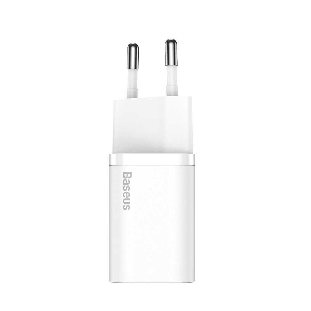 Baseus Super Si 1C Szybka Ładowarka USB C 25W 3A QC3 PD Biał Sklep Wwa