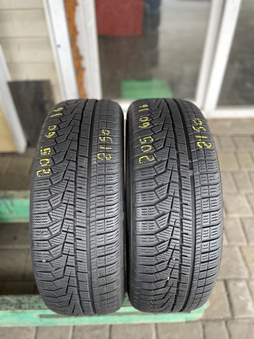 Шини резина 205 60 16 Hankook 2шт. 6mm Зима зимові