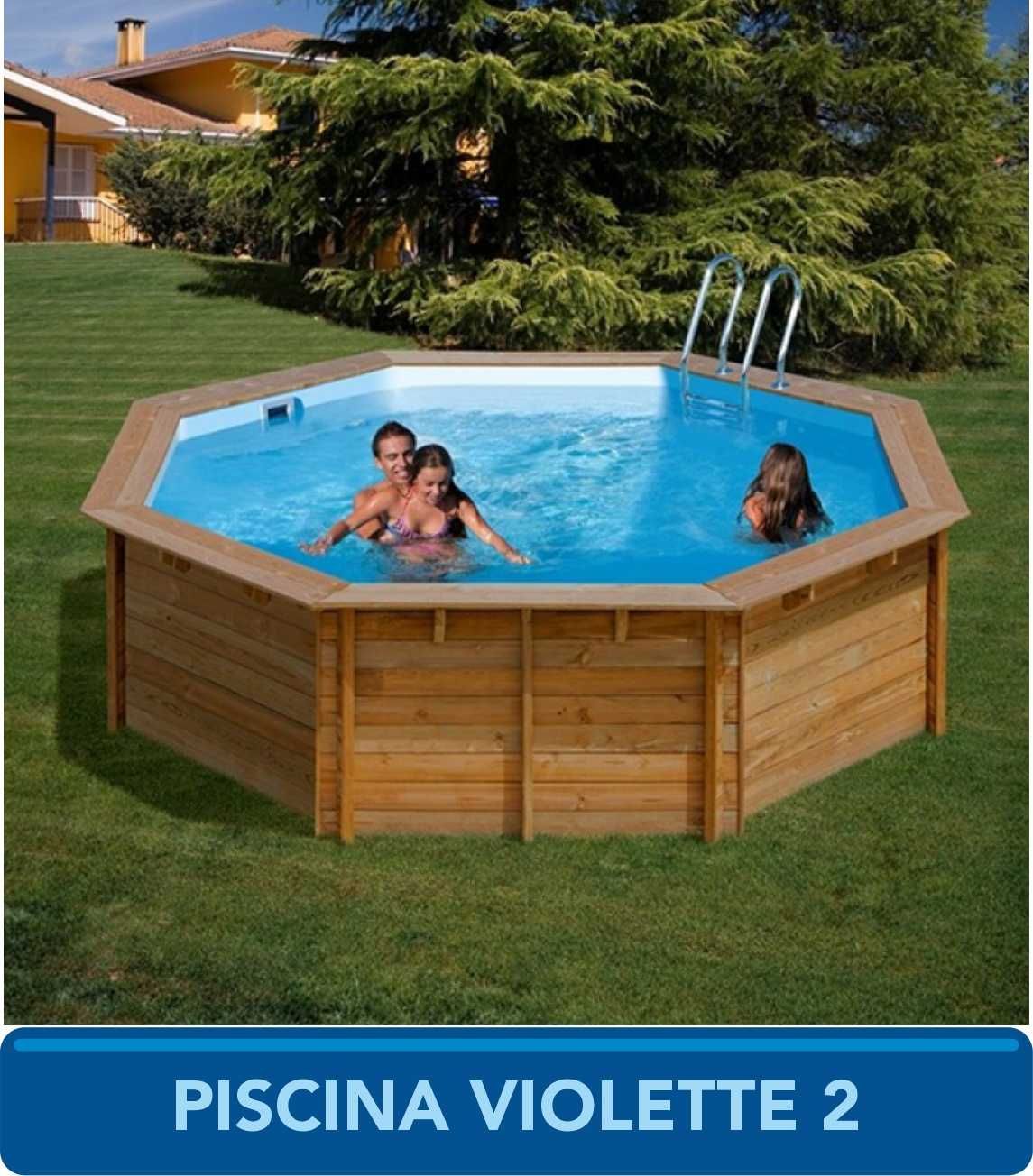 Piscina de Madeira GRE  VIOLETTE 2  500x500x127cm