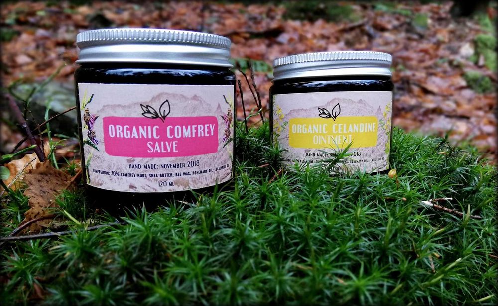 Maść z żywokostu na bazie wosku pszczelego