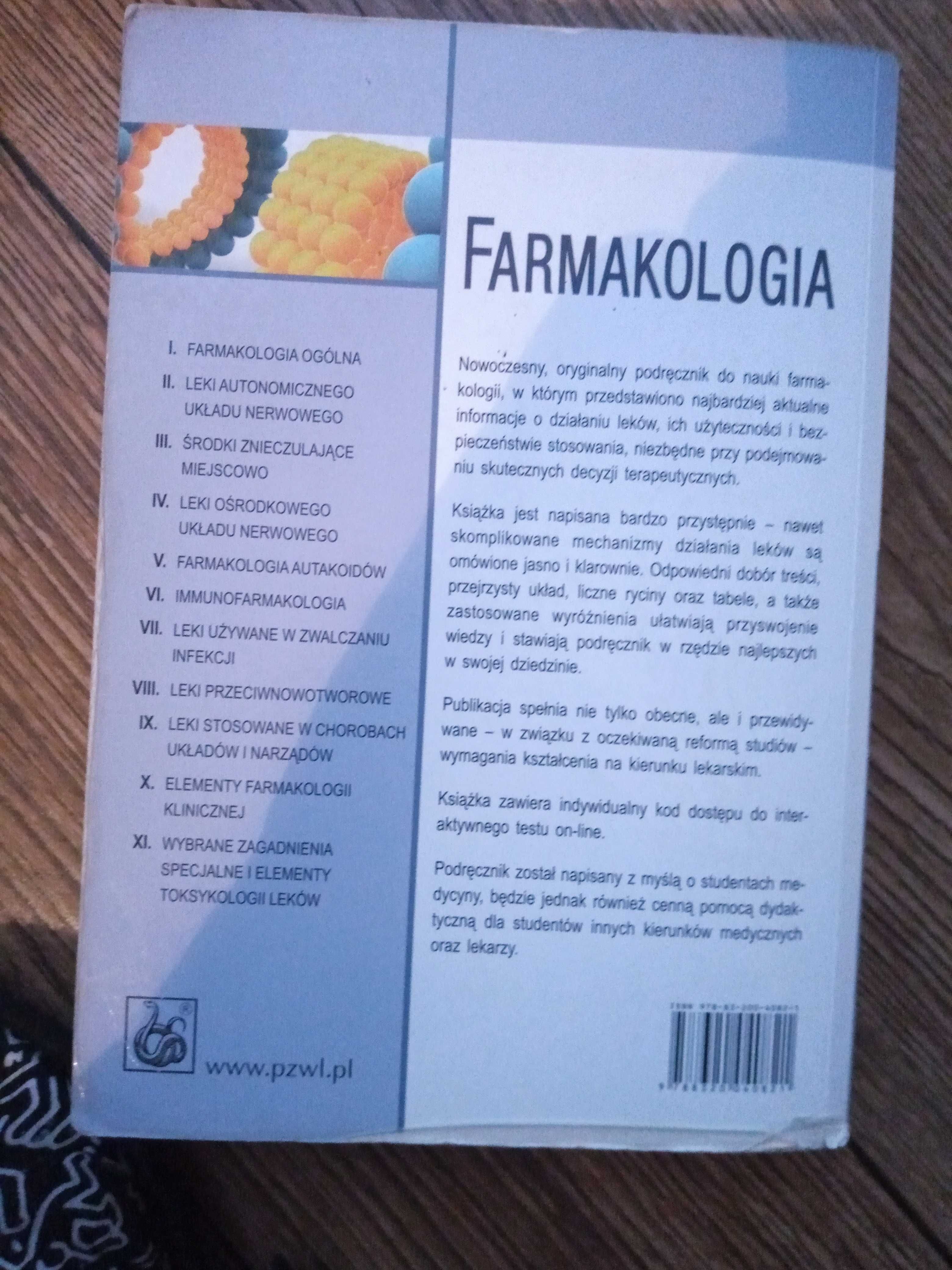 Farmakologia. Autor Rafał Olszanecki