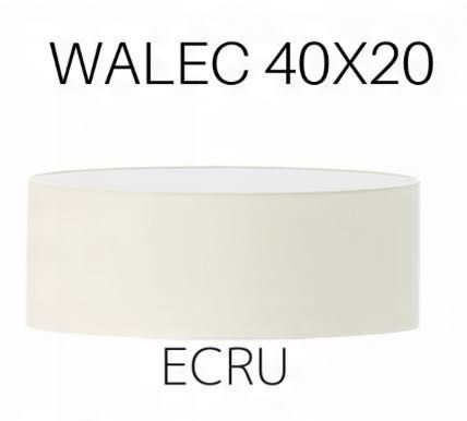 Lampa wisząca regulowana sufitowa walec wysięgnik 20 x 40 cm ecru