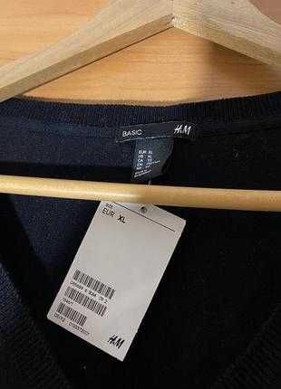 Пуловер, джемпер жіночий, кофта чорна. xl
H&M, нова з бірками
