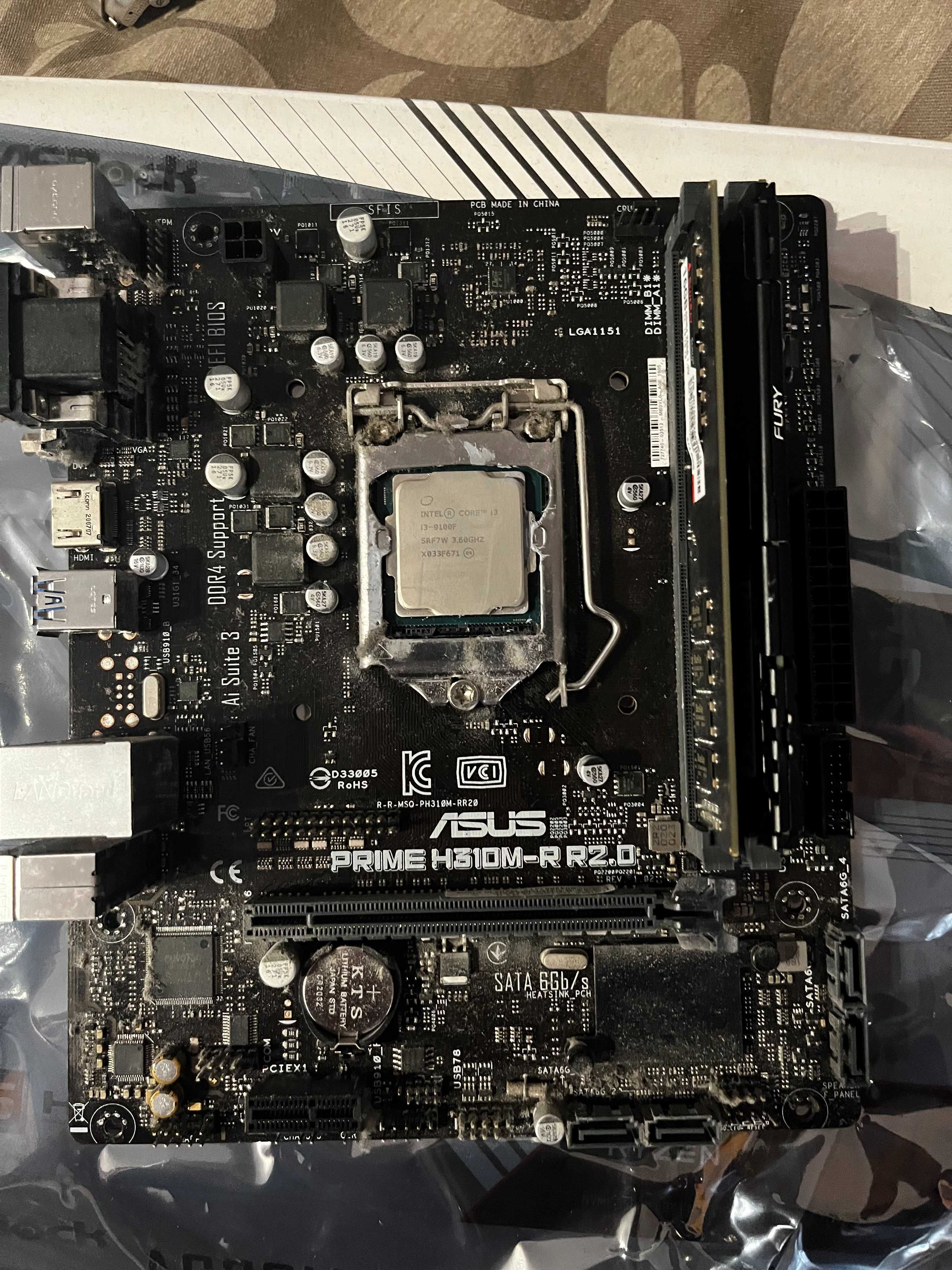 Kit Processador+MotherBoard+Memoria RAM+ Placa Grafica